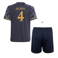 Camiseta Real Madrid David Alaba #4 Segunda Equipación Replica 2023-24 para niños mangas cortas (+ Pantalones cortos)